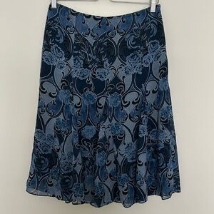 Ann Taylor Dark Blue Skirt - Size‎ 4
